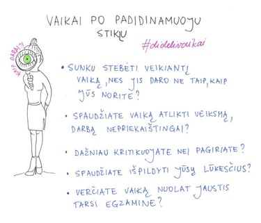 po padidinamuoju stiklu 