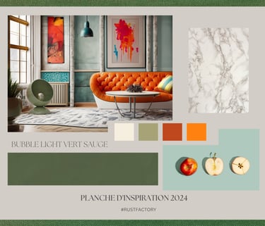 palette de  tendance 2024 sauge