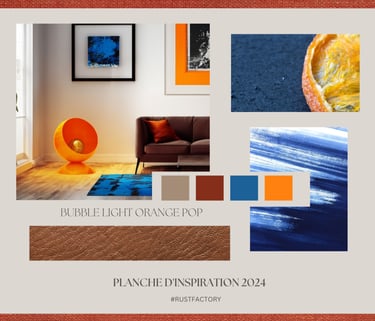 palette de  tendance 2024 blue nova