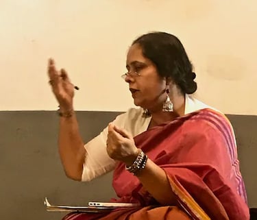 Samvedna conducting a “Basics of Storytelling” workshop, Mumbai (2018)