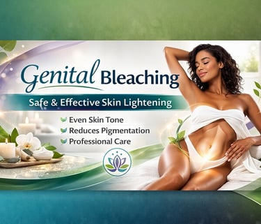 Professional intimate skin lightening treatment for hyperpigmentation at a women’s health clinic