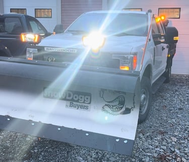 Plow truck for snow removal