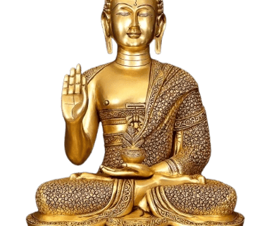 Handcrafted brass Buddha statue for meditation and spiritual decor