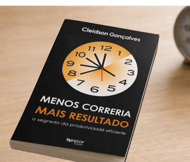 Capa do livro Menos Correria, Mais Resultado de Cleidson Gonçalves