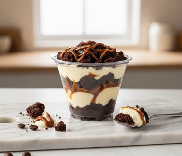 Cheesecake de Brownie y Nutella de Cocina con Ely, elaborado con una suave crema a base de queso cre
