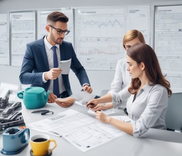 An infographic illustrating agile benchmarking processes.