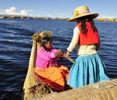 Titicaca Lake boat