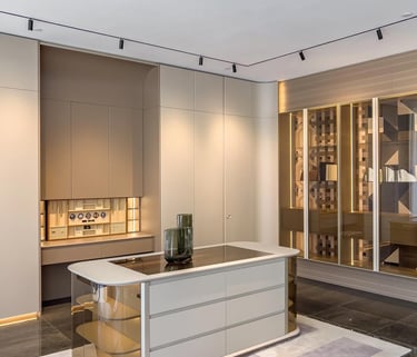 Clean-lined wardrobe design for contemporary residential projects.