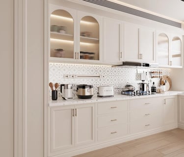 Classic shaker style with flexible finish options for residential projects.