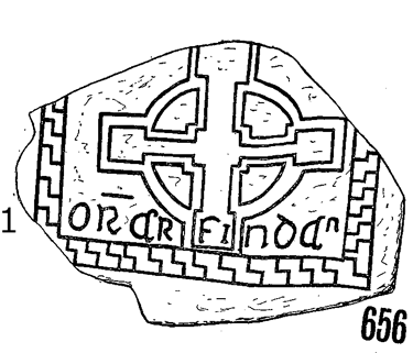 Clonmacnois Runestone 656 - Barony of Garrycastle, County of Offally, Ireland