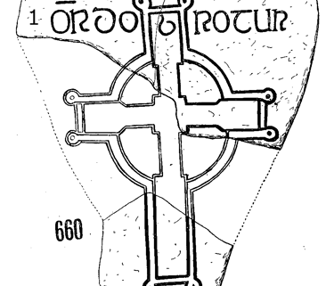 Clonmacnois Runestone 660 - Barony of Garrycastle, County of Offally, Ireland