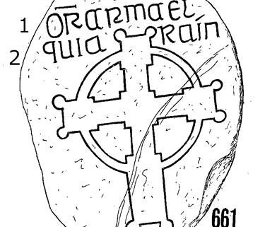 Clonmacnois Runestone 661 - Barony of Garrycastle, County of Offally, Ireland