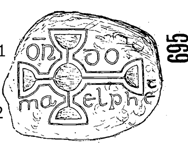 Clonmacnois Runestone 695 - Barony of Garrycastle, County of Offally, Ireland