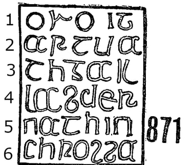 Twyiord Runestone 871 - Barony of Clonlonan, County Westmeath, Ireland