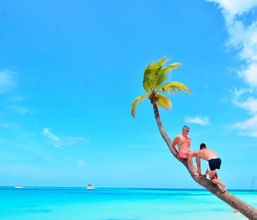Guests enjoying Saona Island tour with Pac Tour Excursions Bayahibe