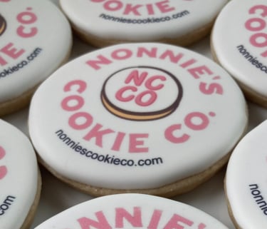 Logo cookies; printed cookies