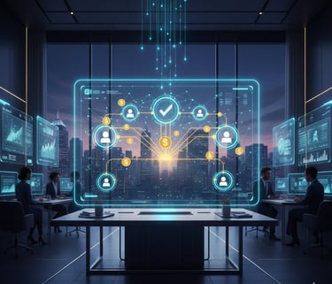 Hologram image of a data and systems