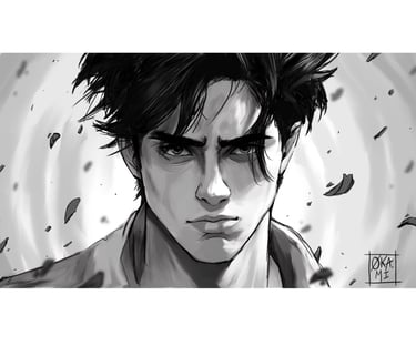 manga portrait cartoon