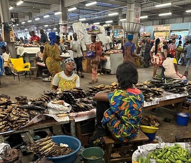 Marketplace place with fresh produce food