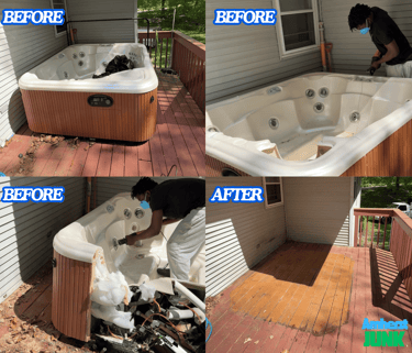 hot tub removal Leverett