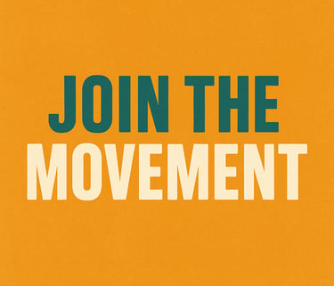 • Join the Movement volunteer call-to-action graphic • FAIF Foundation banner encouraging voluntee