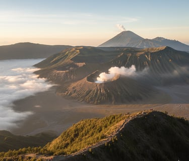 Photo of Sunrise at Mt. Bromo Crater East Java Indonesia