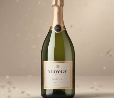 A bottle of red wine labeled 'Leleka wines' is positioned against a dark background. The label includes a simple black and white design with minimalist line art. Surrounding the bottle are fresh green rosemary sprigs on the left and dried autumn leaves on the right, adding a natural and seasonal touch to the composition.