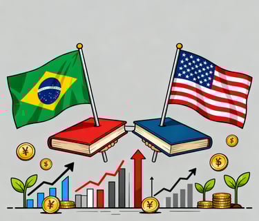 a book with a flag and a book with a flag