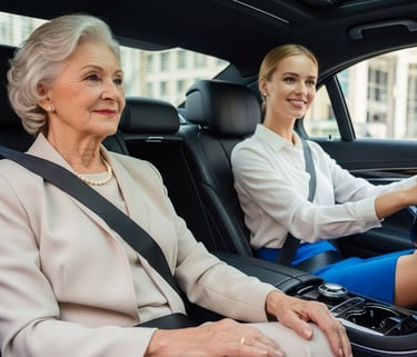 Transporte para idosos com segurança