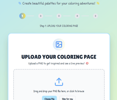 Color Palette Generator Home Page