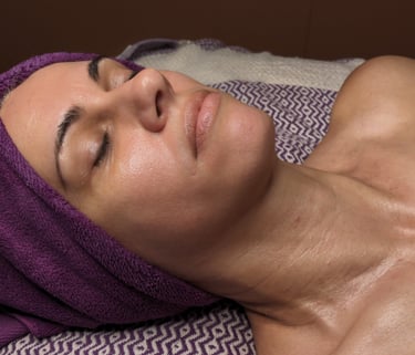 facial treatment, glowing skin