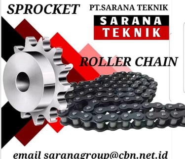 Jual Tsubaki Conveyor Chain, jual Renold Roller Chain, jual Hitachi Roller Chain.