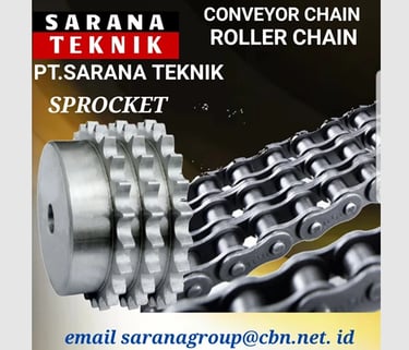 Jual Tsubaki Conveyor Chain, jual Renold Roller Chain, jual Hitachi Roller Chain.