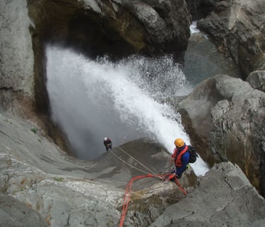 Canyoning Oules de Freissinières Serre-Ponçon, Hautes Alpes, canyon sportif