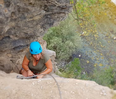 via ferrata facile accompagnée gorges de la Durance Briancon