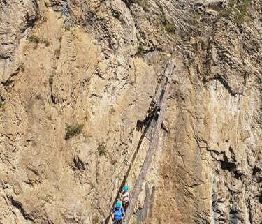 via ferrata gorges de la Durance, parcours sportif, Embrun, Serre-Ponçon