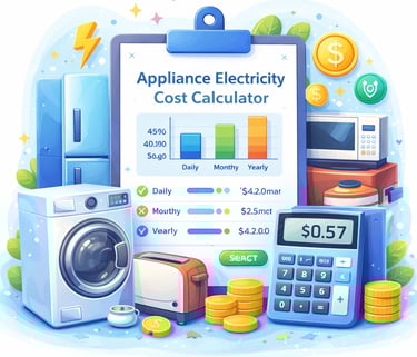 appliance electricty cost calculator