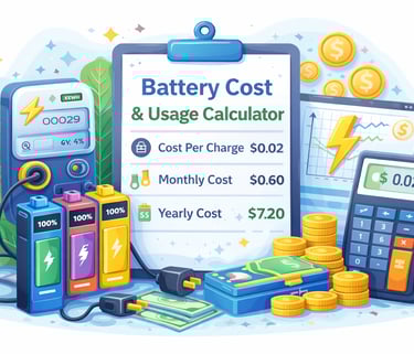 batter usage cost calculator image