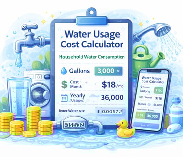 water usage cost calculator