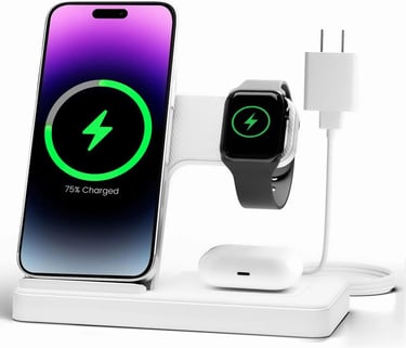 Wireless Charger 3 in 1 - Stand Charging Station