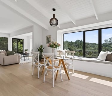 Kaiwaka Mangawhai Road home renovation - open plan living - CHR Builders