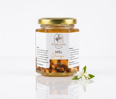 Miel d'oranger naturel certifié ONSSA - sommeil et anxiété - Bienfaits Sunnah