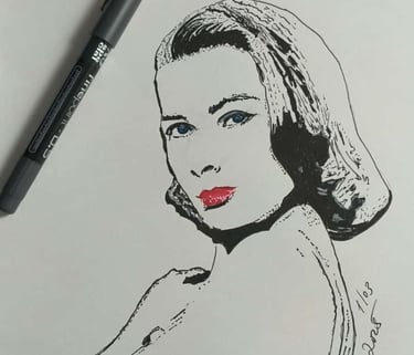 Lámina artística Din A4 – ilustración pintada a mano