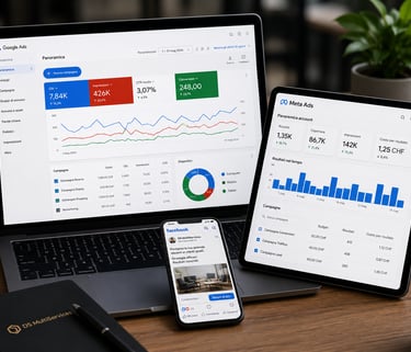 Campagne pubblicitarie Google Ads e Meta Ads per aziende e professionisti a Lugano e in Ticino