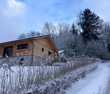 La chambre des Gardannes située sur les hauteurs du village d’Etaux, à 3 min de La Roche-sur-Foron