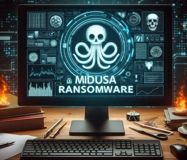 Medusa Ransomware Attack on a Computer