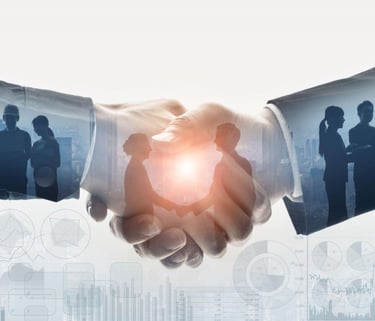 B2B trade consultancy-handshake partnership
