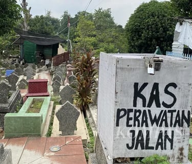 Kondisi makam TPU yang sudah over kapasitas dan perlu perawatan