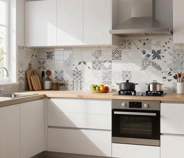 Minimalist golden tile icon on a white background with soft shadow.