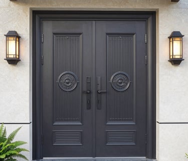 Minimalist golden tile icon on a white background with soft shadow.